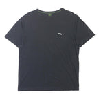 BOSS Mens Black L Cotton Blend T-Shirt Short Sleeve Crew Neck Logo