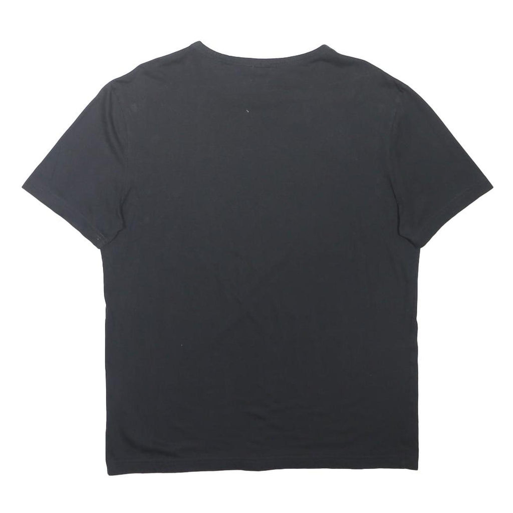 BOSS Mens Black L Cotton Blend T-Shirt Short Sleeve Crew Neck Logo