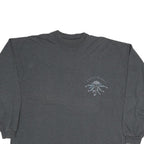 AMERICAN BANDANNA Mens Charcoal Grey Graphic T-Shirt XL Long Sleeve Crew Neck