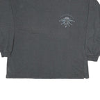 AMERICAN BANDANNA Mens Charcoal Grey Graphic T-Shirt XL Long Sleeve Crew Neck