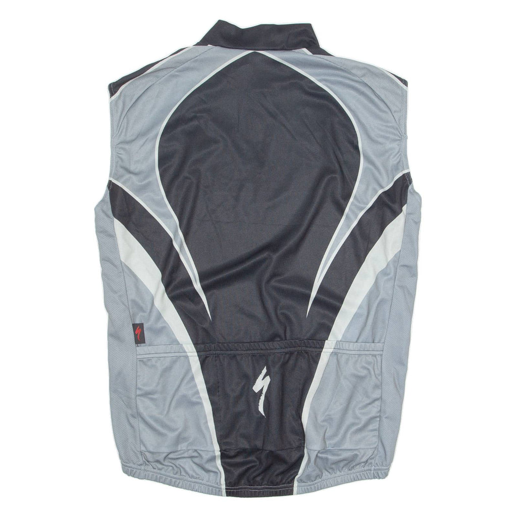 SPECIALIZED Cycling Mens Jersey Grey Sleeveless 1/4 Zip 3XL