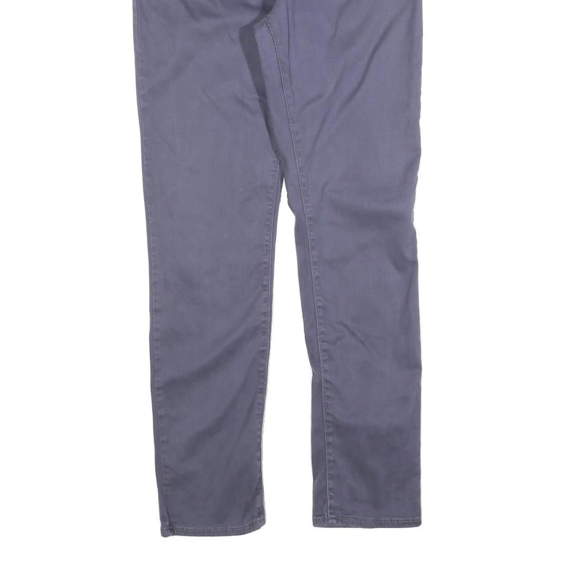 LEVI'S Womens Cotton Blend Blue Slim Skinny Trousers W29 L30 Stylish Comfortable