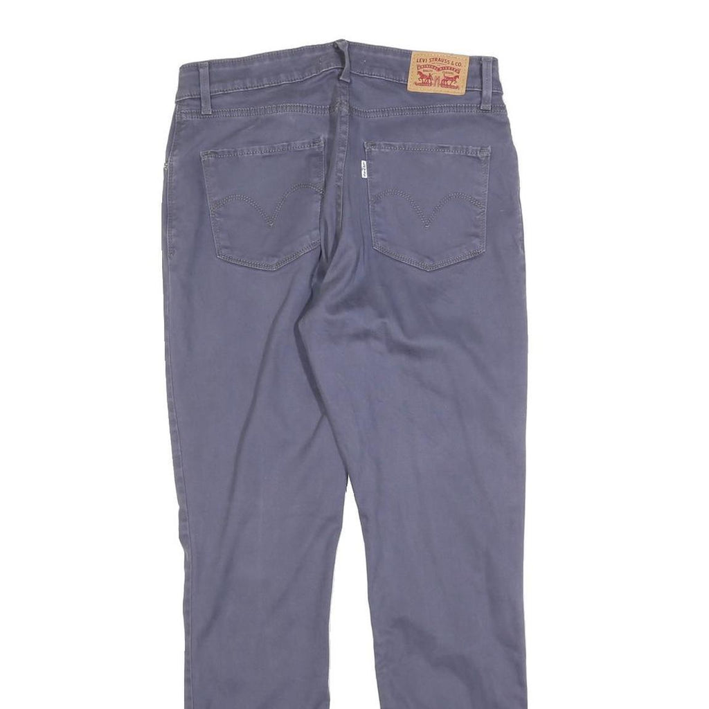 LEVI'S Womens Cotton Blend Blue Slim Skinny Trousers W29 L30 Stylish Comfortable