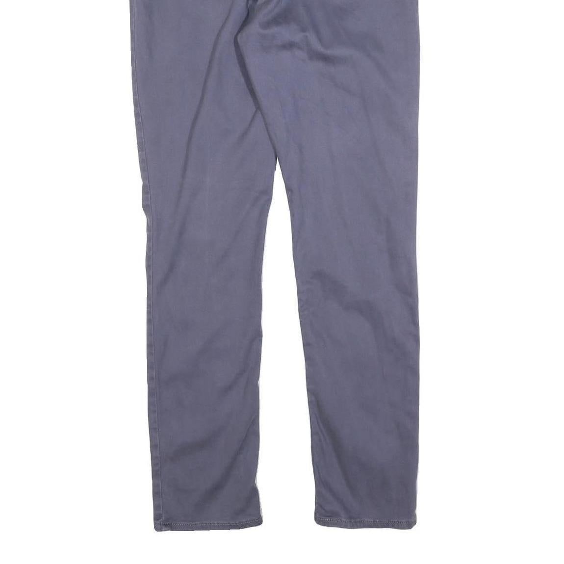 LEVI'S Womens Cotton Blend Blue Slim Skinny Trousers W29 L30 Stylish Comfortable