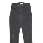 LEVI'S Womens Mid Rise Skinny Jeans Black Regular Denim W28 L32 Stretch Comfort