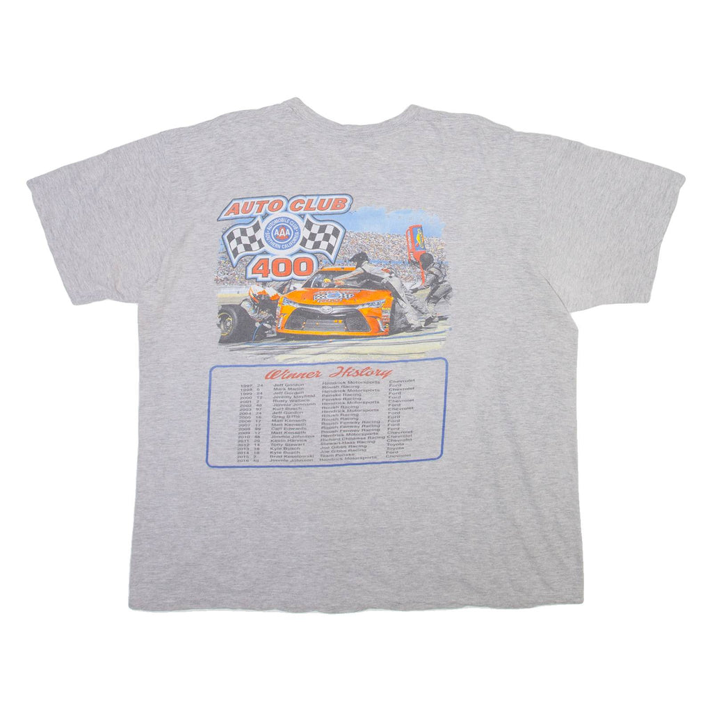 Nascar Auto Club 400 Mens T-Shirt Green USA XL