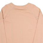 TOMMY HILFIGER Womens Beige Cotton Blend Crew Neck Sweatshirt M Casual