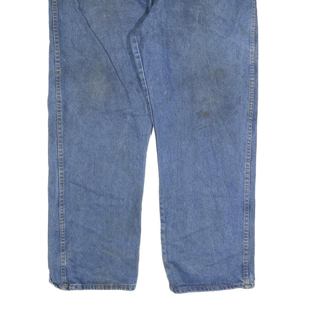 DICKIES Mens Jeans Blue Relaxed Straight Denim Medium W44 L30 Durable Workwear