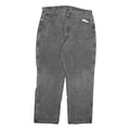 DICKIES Mens Grey Regular Fit Straight Denim Jeans W38 L30 Workwear Zip Closure