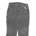 DICKIES Mens Grey Regular Fit Straight Denim Jeans W38 L30 Workwear Zip Closure