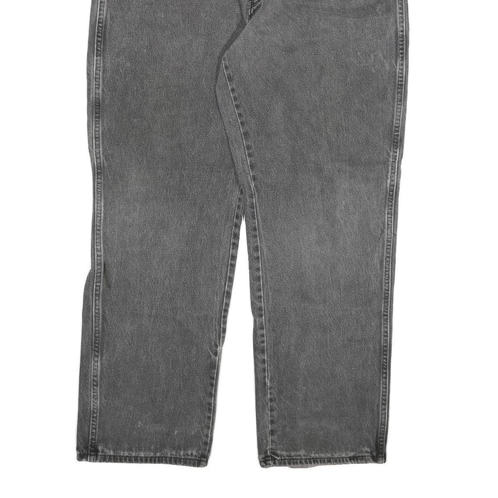 DICKIES Mens Grey Regular Fit Straight Denim Jeans W38 L30 Workwear Zip Closure