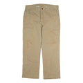 CARHARTT Mens Beige Regular Fit Straight Leg Cotton Trousers W38 L30 Workwear