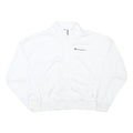 CHAMPION Womens White Polyester Blend Zip Jacket L Track Athletic Casual