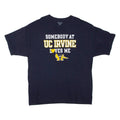 CHAMPION Somebody At UC Irvine Loves Me Mens T-Shirt Blue USA 2XL