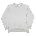 ADIDAS Mens Grey Sweatshirt Crew Neck L Cotton Blend Casual Pullover
