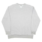 ADIDAS Mens Grey Sweatshirt Crew Neck L Cotton Blend Casual Pullover