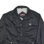 GARRY SPORT Mens Black Jacket L Polyester Blend Plain Zip Sportswear Casual