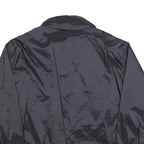 GARRY SPORT Mens Black Jacket L Polyester Blend Plain Zip Sportswear Casual