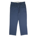 DICKIES Mens Polyester Blend Navy Classic Straight Trousers W40 L32 Workwear Zip