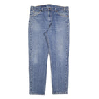LEVI'S 505 Mens Jeans Blue Regular Straight Denim Medium W38 L32 Classic Zip