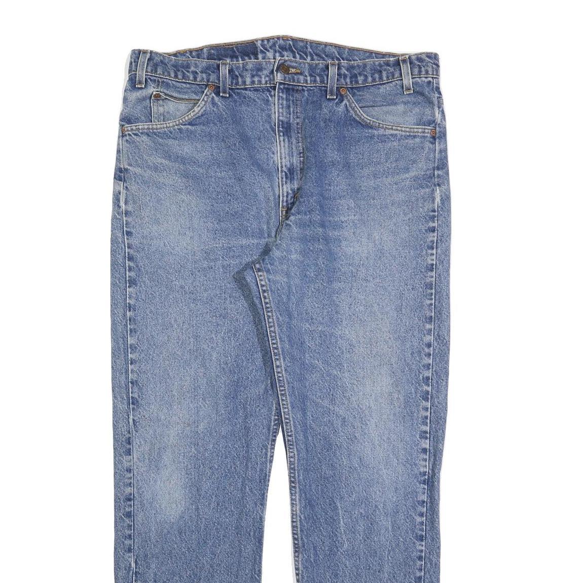 LEVI'S 505 Mens Jeans Blue Regular Straight Denim Medium W38 L32 Classic Zip