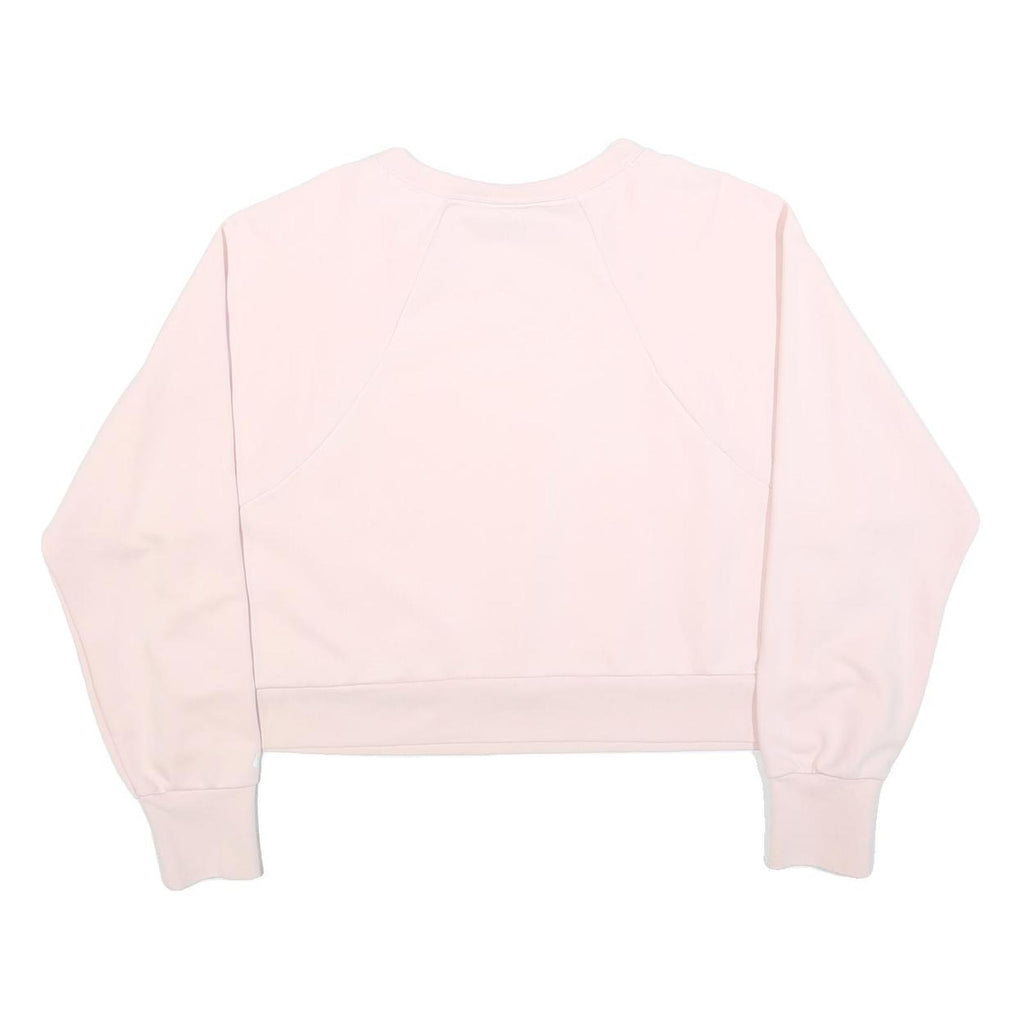 NIKE Womens Pink 2XL Crew Neck Sweatshirt Cotton Blend Pullover Casual Wear
