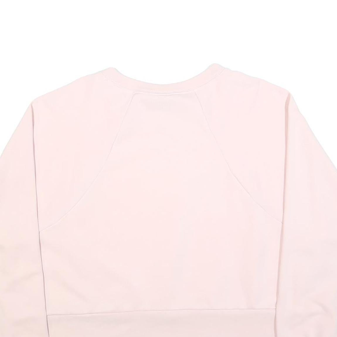 NIKE Womens Pink 2XL Crew Neck Sweatshirt Cotton Blend Pullover Casual Wear