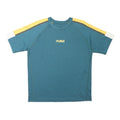 PUMA Mens Blue & Yellow Graphic T-Shirt S Short Sleeve Crew Neck Casual
