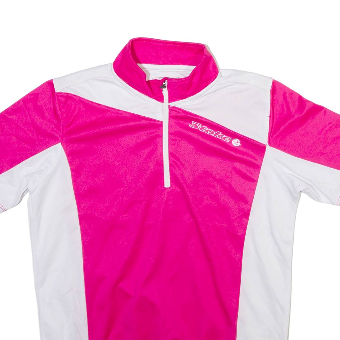 STOKE Womens Jersey Pink 1/4 Zip XS