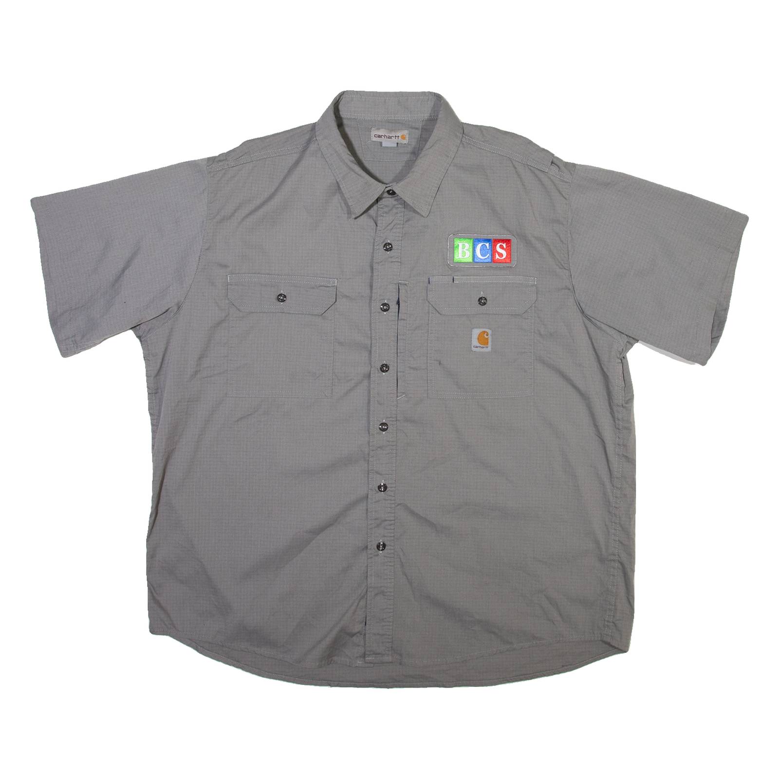 CARHARTT BCS Mens Plain Shirt Grey 2XL