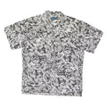 LASER BY GATSBY Mens Shirt Black 90s Crazy Pattern L