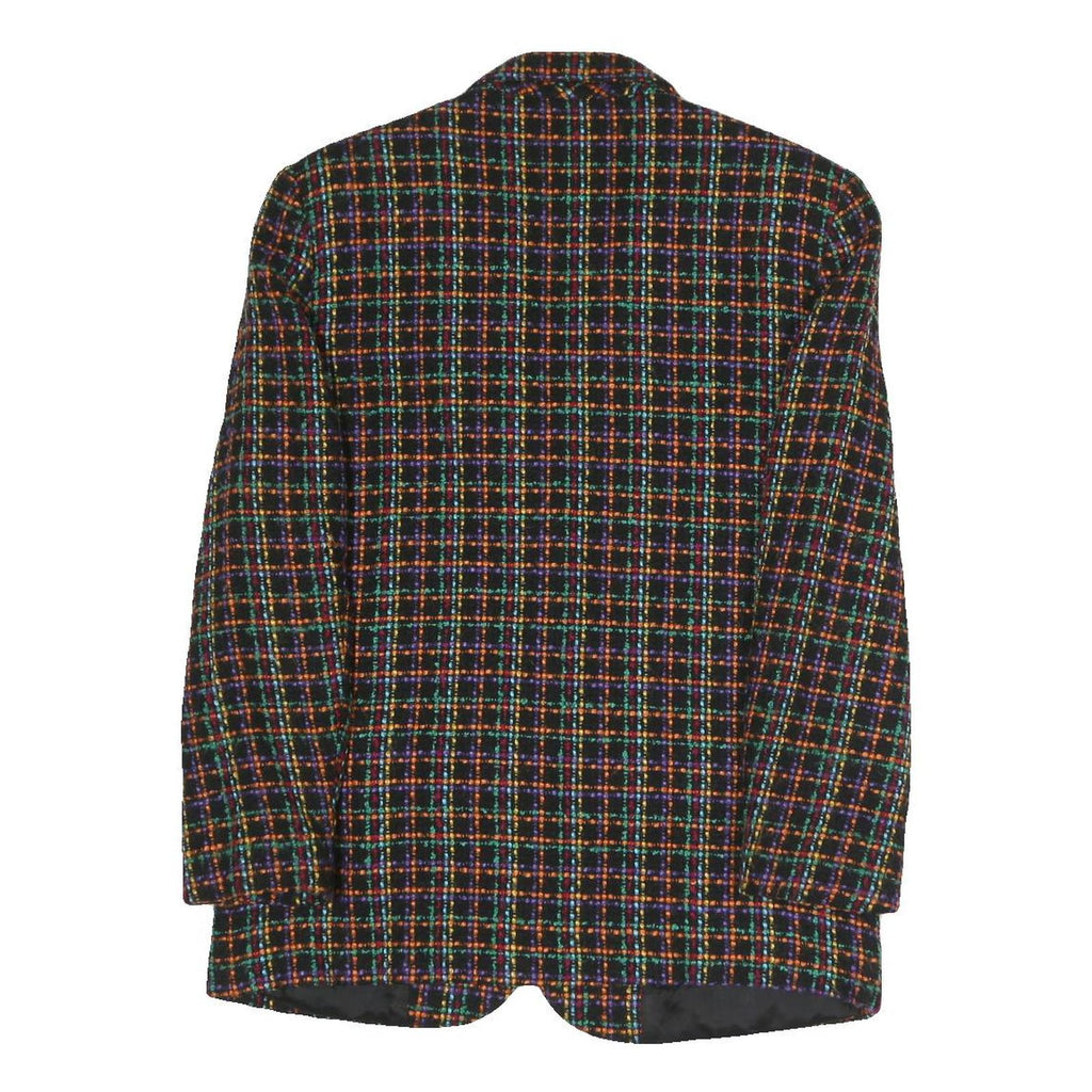 FUNDAMENTAL THINGS Womens Multi Colour Checked Jacket UK 8 Polyester Blend