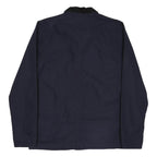 CARHARTT Michigan Coat Mens Navy Blue Workwear Cotton Jacket Button S Durable