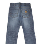 CARHARTT Mens Jeans Blue Regular Straight Denim Medium W29 L29 Classic Fit