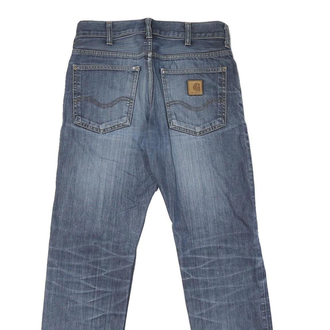 CARHARTT Mens Jeans Blue Regular Straight Denim Medium W29 L29 Classic Fit