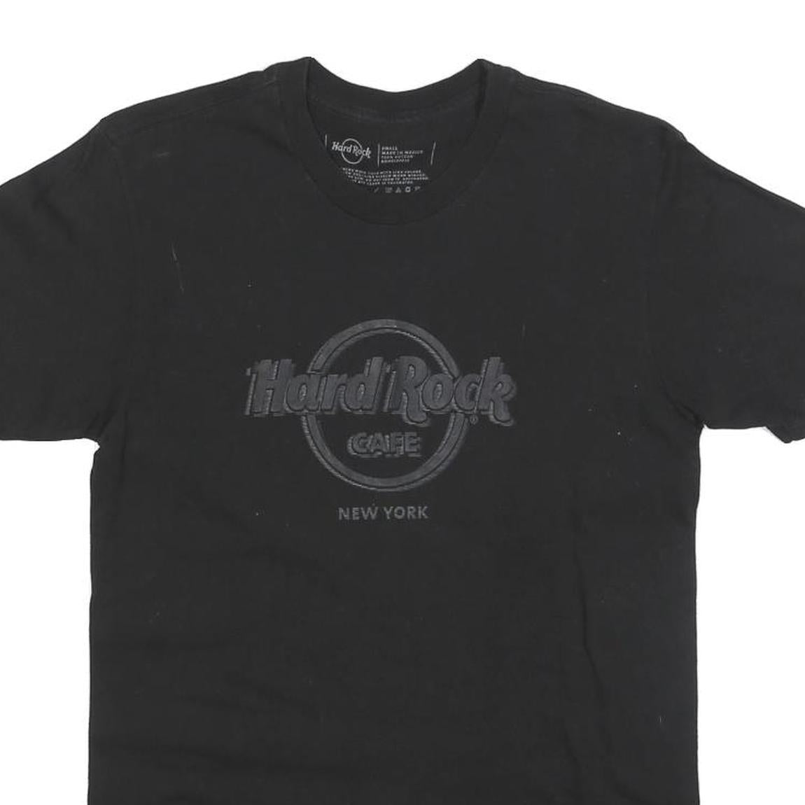 HARD ROCK CAFE Womens Black New York Graphic T-Shirt S Short Sleeve Crew Neck