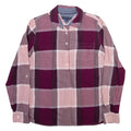 TOMMY HILFIGER Womens Shirt Purple Check Long Sleeve M