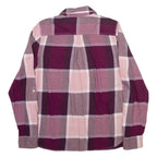 TOMMY HILFIGER Womens Shirt Purple Check Long Sleeve M