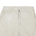 CARHARTT Womens Shorts Beige Casual L W36 Cotton Blend Workwear