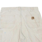 CARHARTT Womens Shorts Beige Casual L W36 Cotton Blend Workwear