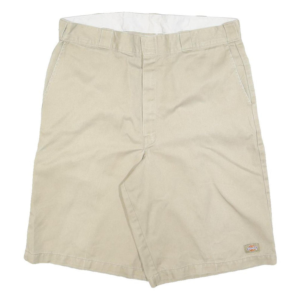 DICKIES Mens Shorts Beige XL W38 Cotton Blend Casual Plain Workwear