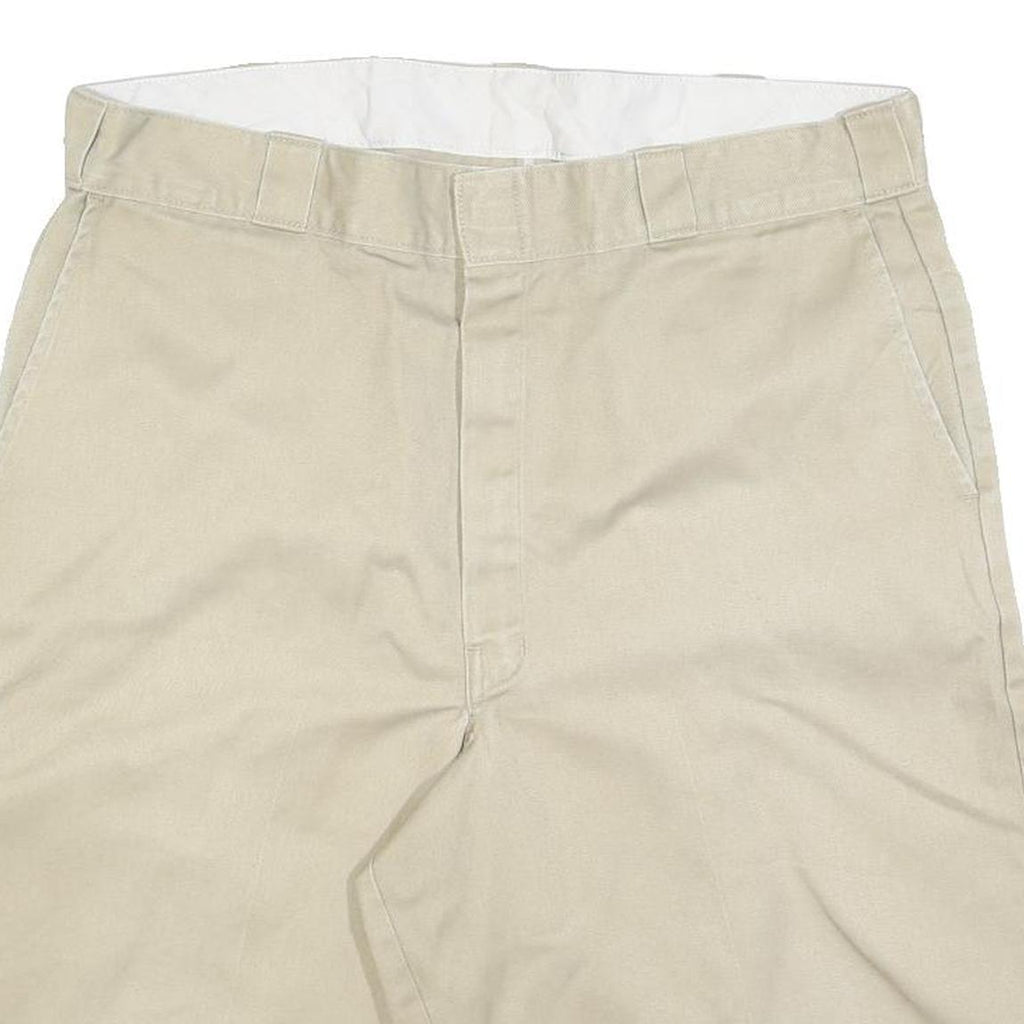 DICKIES Mens Shorts Beige XL W38 Cotton Blend Casual Plain Workwear