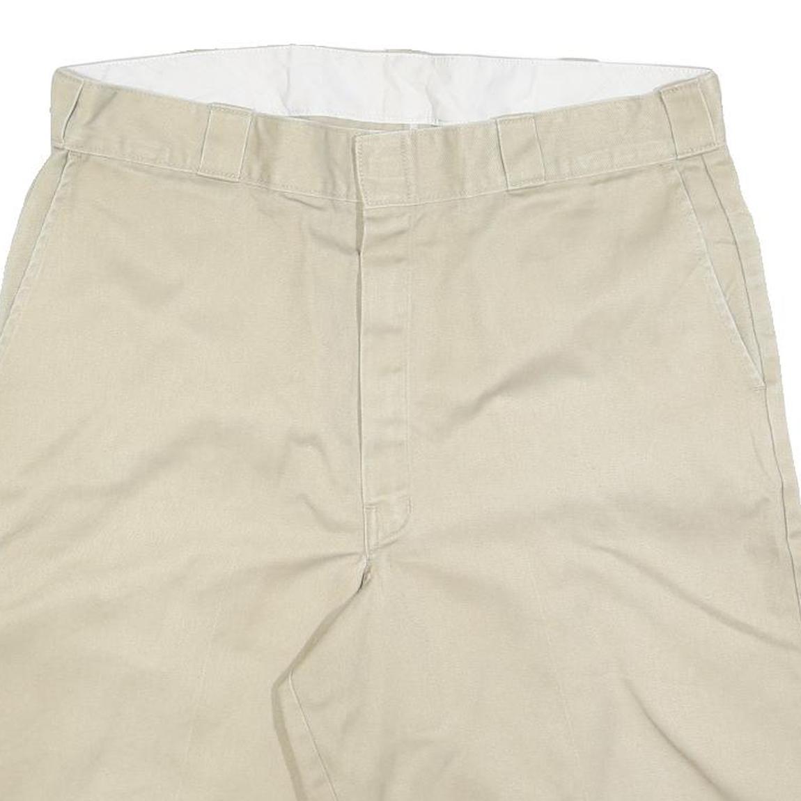 DICKIES Mens Shorts Beige XL W38 Cotton Blend Casual Plain Workwear