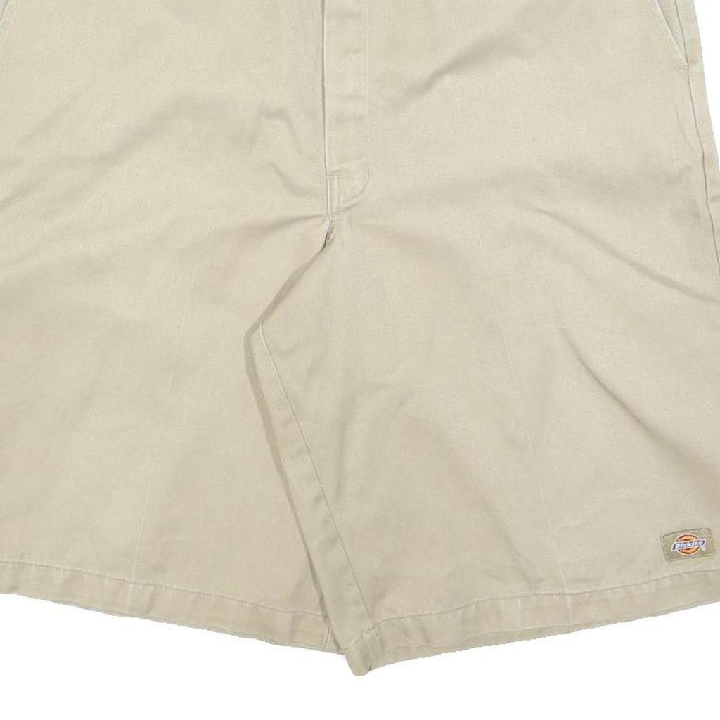 DICKIES Mens Shorts Beige XL W38 Cotton Blend Casual Plain Workwear