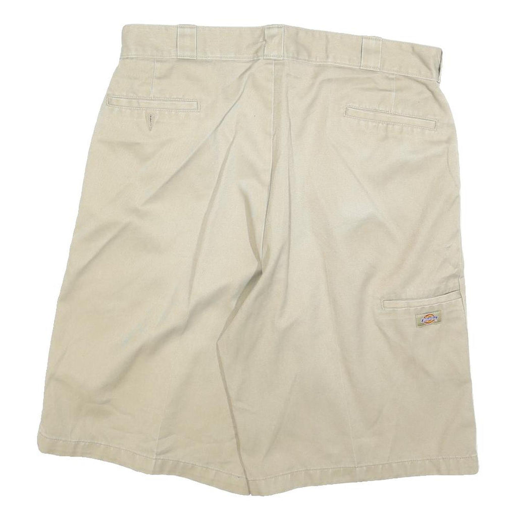 DICKIES Mens Shorts Beige XL W38 Cotton Blend Casual Plain Workwear