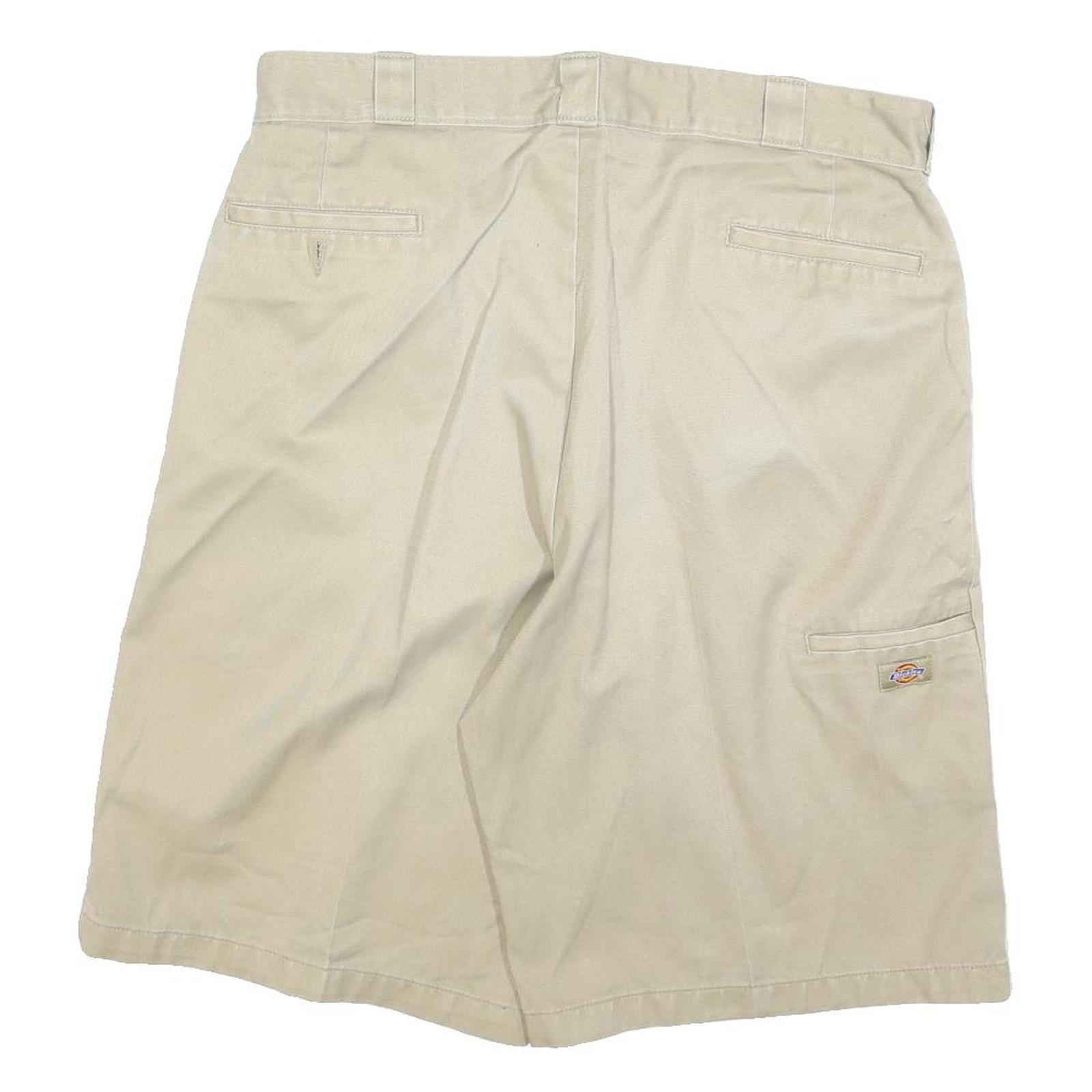DICKIES Mens Shorts Beige XL W38 Cotton Blend Casual Plain Workwear