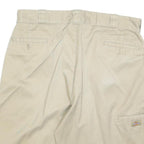 DICKIES Mens Shorts Beige XL W38 Cotton Blend Casual Plain Workwear