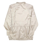 IZZI Womens Beige Lightweight Jacket L Polyester Blend Zip Plain Fashion
