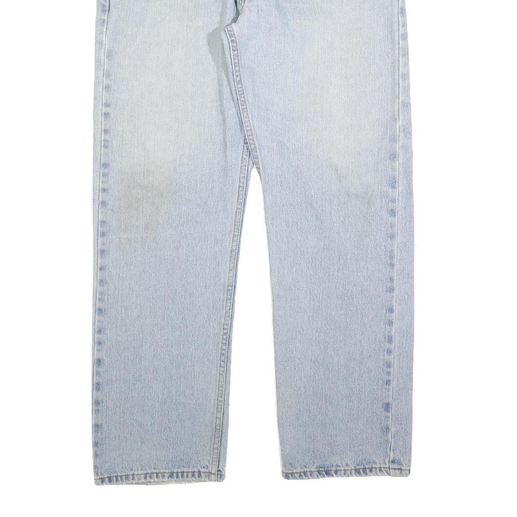 LEVI'S 505 Mens Jeans Blue Regular Straight Denim Light W34 L30 Classic Zip