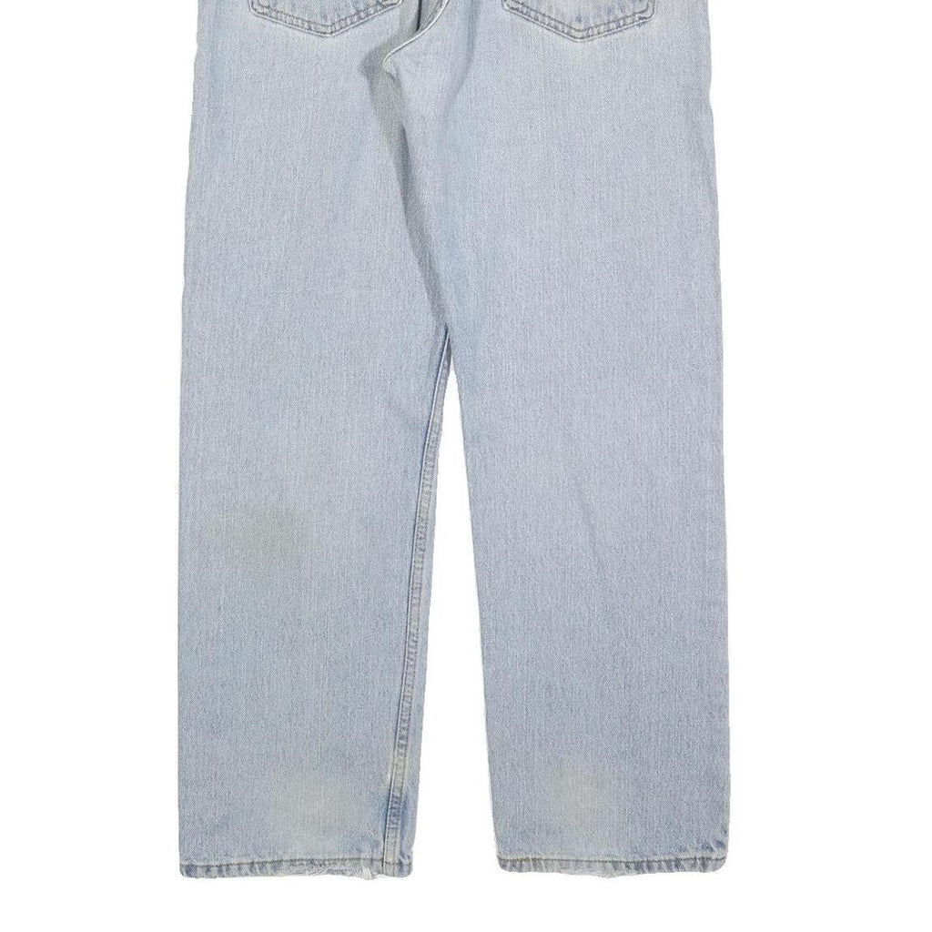 LEVI'S 505 Mens Jeans Blue Regular Straight Denim Light W34 L30 Classic Zip